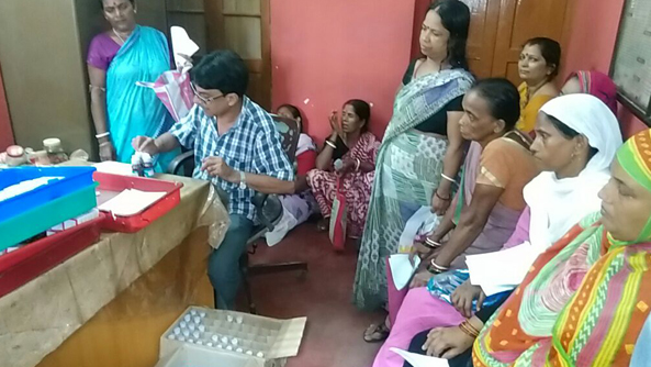 Patients came for taking appointment for Doctor consultation at the clinic