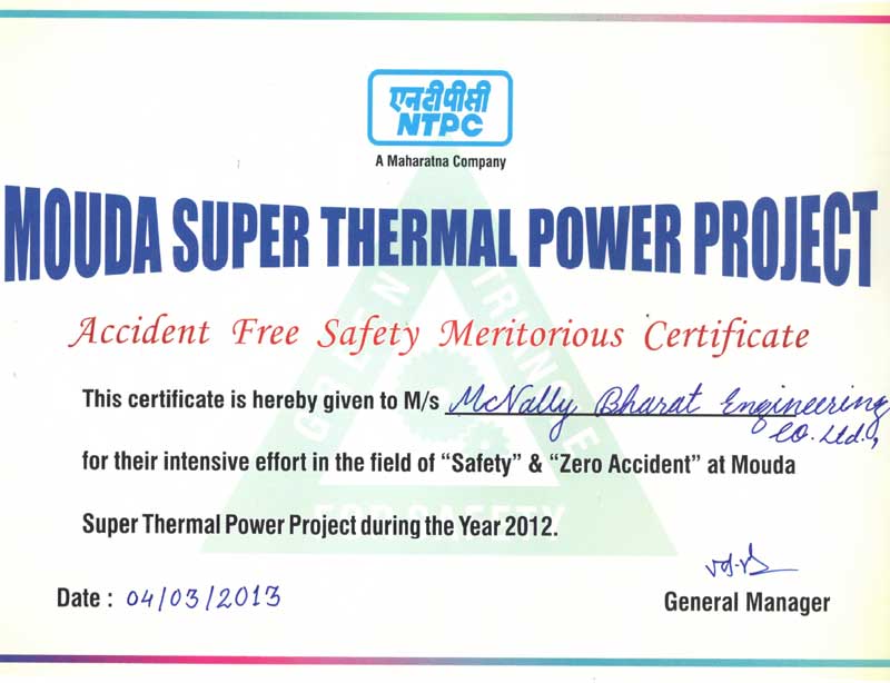 Mouda Certificate 2012 – 13