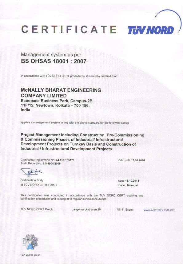 OHSAS 18001 – 2007